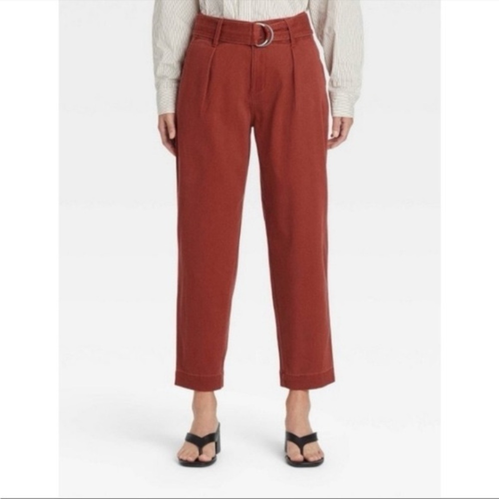 A New Day Rust Paperbag Pants Size 14